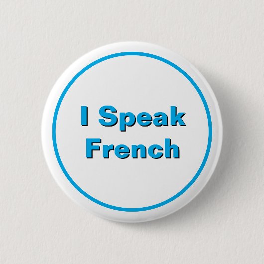 フランス語が話せます バッジ (正面)