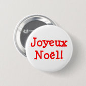 フランス語でよいクリスマスを 缶バッジ (正面&裏面)