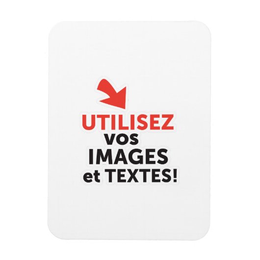 フランス語でオンラインでデザインを印刷 マグネット (縦)
