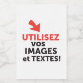 フランス語でオンラインデザインDIYを印刷 フードラベル (シングルラベル)