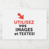 フランス語でオンラインデザインDIYを印刷 フードラベル (シングルラベル)