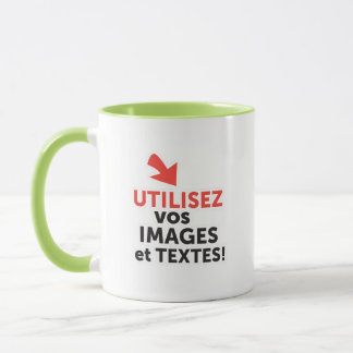 フランス語でオンラインデザインDIYを印刷 マグカップ