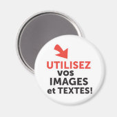 フランス語でオンラインデザインDIYを印刷 マグネット (正面/裏面)