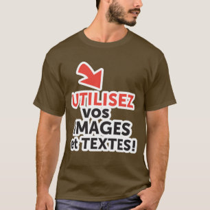 フランス語でオンラインデザインDIYを印刷 Tシャツ
