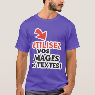 フランス語でオンラインデザインDIYを印刷 Tシャツ