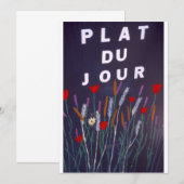 フランス語で食事にサイン (正面/裏面)