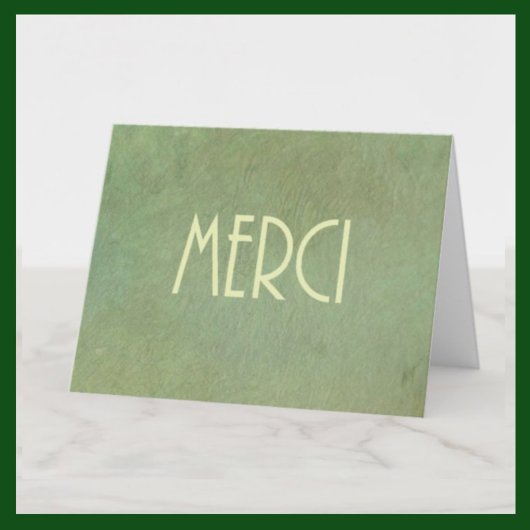 フランス語のお礼 サンキューカード