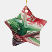 フランス語のクリスマスメッセージ / Merry Christmas in French セラミックオーナメント (裏面)