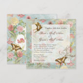 フランス語のタイトル"Les Fleurs"は「花」という意味です。 招待状 (正面/裏面)