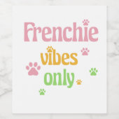 フランス語のビベスのみ ワインラベル (シングルラベル)