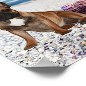 フランス語のブルドッグビーチのポスター ポスター (角)