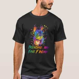 フランス語の私のF単語のブルドッグフランスのユーモア Tシャツ