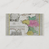 フランス語の英国の海軍攻撃を示すドイツの地図 名刺 (裏面)