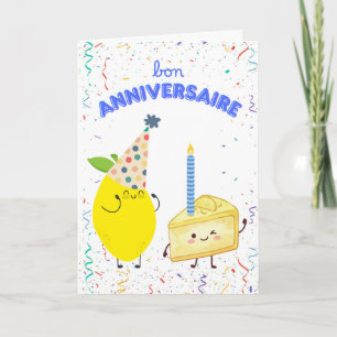 フランス語の誕生日お祝いメッセージ Bon Anniversaire カード