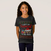 フランス語の醜いおもしろいクリスマスフランス語 Tシャツ (正面フル)