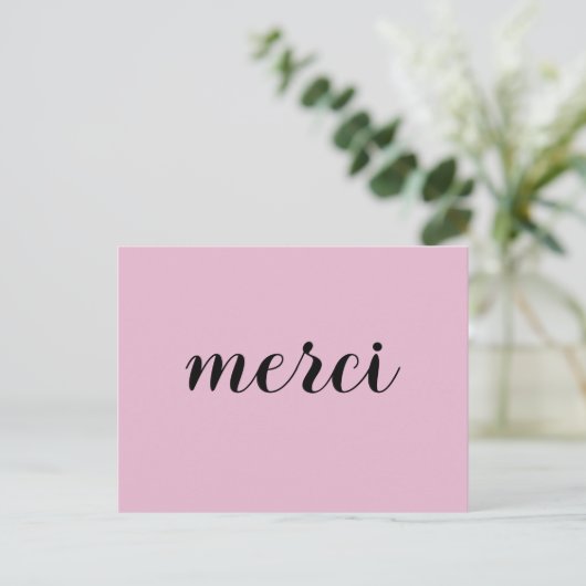 フランス語の「ありがとう」 ポストカード (スタンド正面)