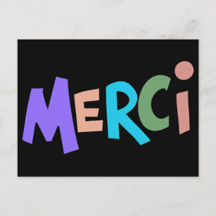 フランス語の「ありがとう」 ポストカード