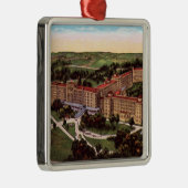 フランス語はインディアナBirdseyeのオーナメントを舐めます メタルオーナメント (右)