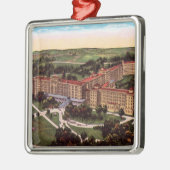 フランス語はインディアナBirdseyeのオーナメントを舐めます メタルオーナメント (左)