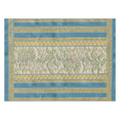 フランス語は花の生地の一見を刺繍しました テーブルクロス (正面(横))