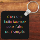 フランス語を学ぶのに素敵な日 キーホルダー (裏面)
