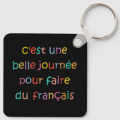 フランス語を学ぶのに素敵な日 キーホルダー (裏面)