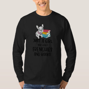 フランス語を愛し、犬を書く少女 Tシャツ