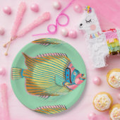 フランス語を持つ想像力に富む魚 ペーパープレート (パーティー)