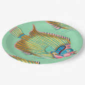 フランス語を持つ想像力に富む魚 ペーパープレート (アングル)