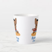 フランス語を許おもしろいすフランスの- Bulldog カフェラテマグ (正面)