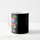 フランス語サングラス飲みココナッツサマーleis コーヒーマグカップ (正面左)