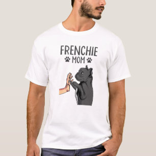 フランス語ママ可愛いフランスのブルドッグママおもしろいギ Tシャツ