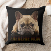 フランス語ママT女性ブルドッグ贈フランスの与ドッグマム クッション (ブランケット)