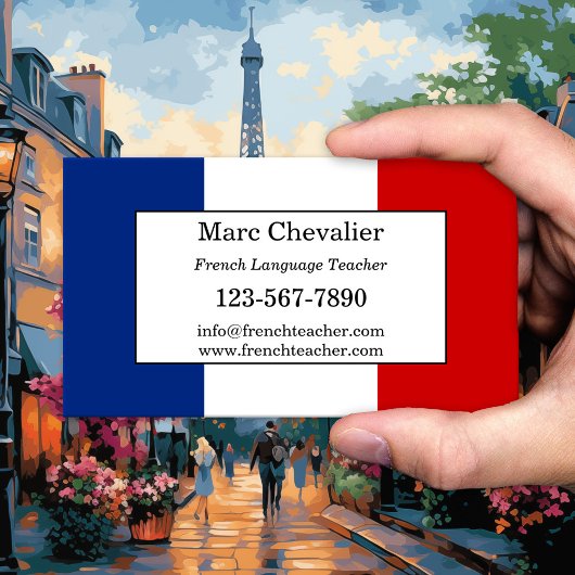 フランス語教師の名刺 名刺