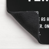 フランス語教師の定義Tシャツ 学校の初日 マウスパッド (コーナー)
