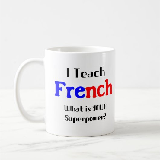 フランス語教師 コーヒーマグカップ (左)