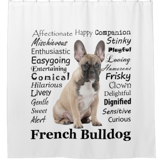 フランス語特性シャワーカーテン シャワーカーテン (正面)