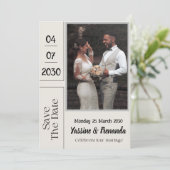 フランス語 フランス 結婚式 招待状 カード (スタンド正面)