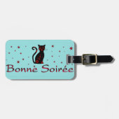 フランス語:ボン ソワレ ラゲッジタグ (正面横)