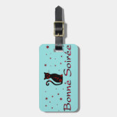 フランス語:ボン ソワレ ラゲッジタグ (正面縦)