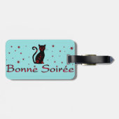フランス語:ボン ソワレ ラゲッジタグ (裏面横)