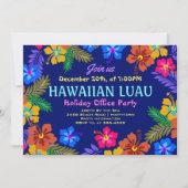 フランス語: Hawaiian Luau Office Party Hibiscus Invitat 招待状 (正面)