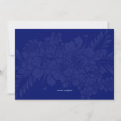 フランス語: Hawaiian Luau Office Party Hibiscus Invitat 招待状 (裏面)