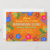 フランス語: Hawaiian Luau Office Party Hibiscus Invitat 招待状 (正面)