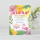 フランス語: Luau Engagement Party QRコード 招待状 (スタンド正面)