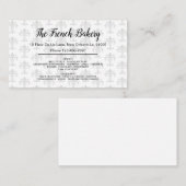 フランス語Bakery Fleur De List Theme 名刺 (正面/裏面)