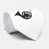 フランス語HornTie (白い) ネクタイ (ロール)