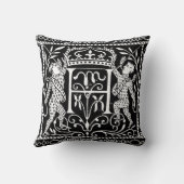 フランス語Medieval Fleur de Lys Crest クッション (裏面)