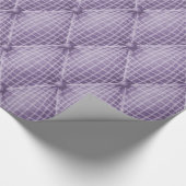 フランス語Trompe - l ' oeilはクッションの紫色のダイヤモンドを房状にしていました ラッピングペーパー (角)