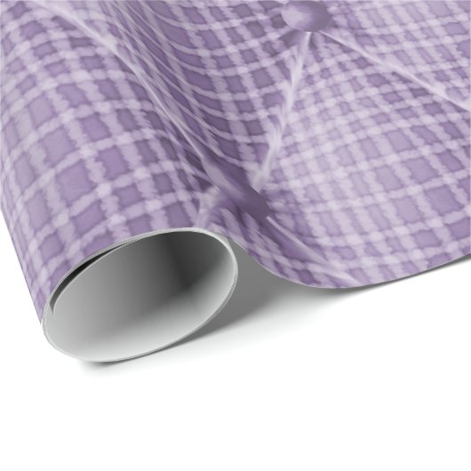フランス語Trompe - l ' oeilはクッションの紫色のダイヤモンドを房状にしていました ラッピングペーパー (ロールコーナー)